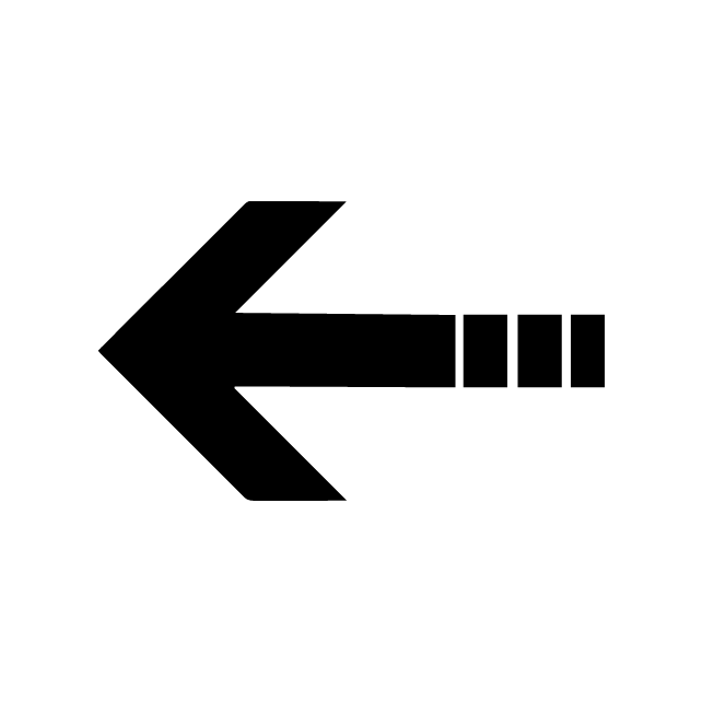 Icono de una flecha grande señalando hacia el interior de la página